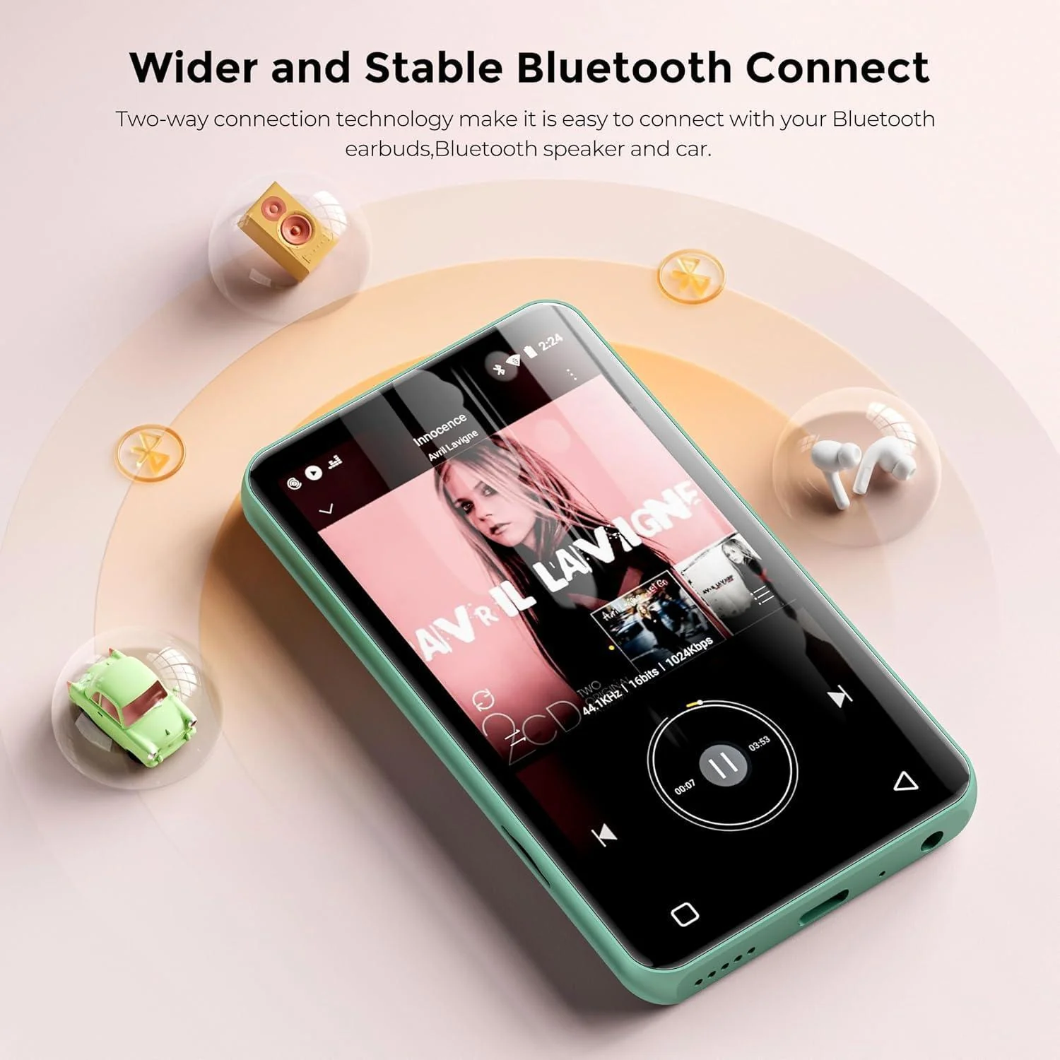 INNIOASIS G3 Wireless MP3 Player | Streaming via Spotify, Amazon Music - Image 8