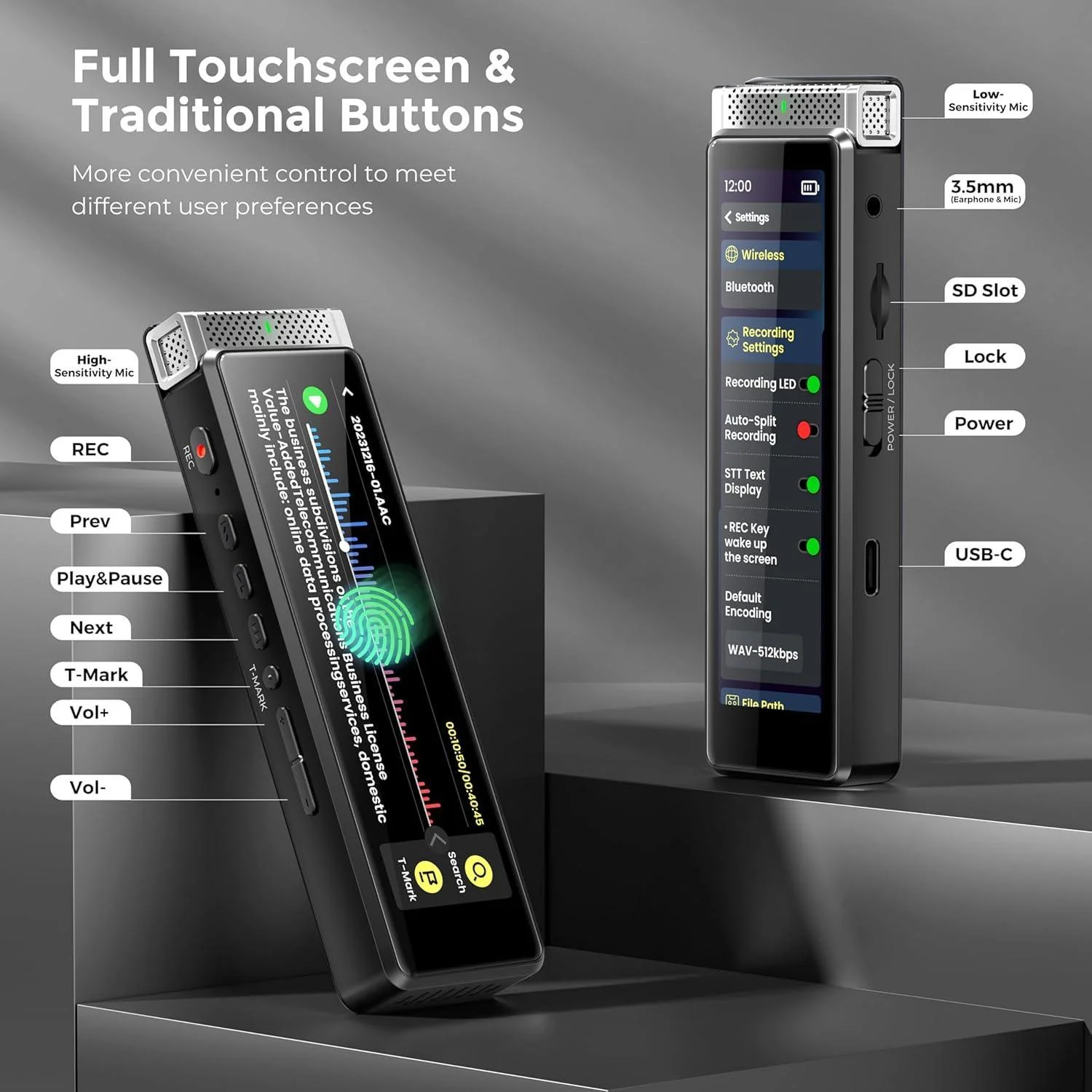 Innioasis R1 Digital Voice Recorder - Image 5