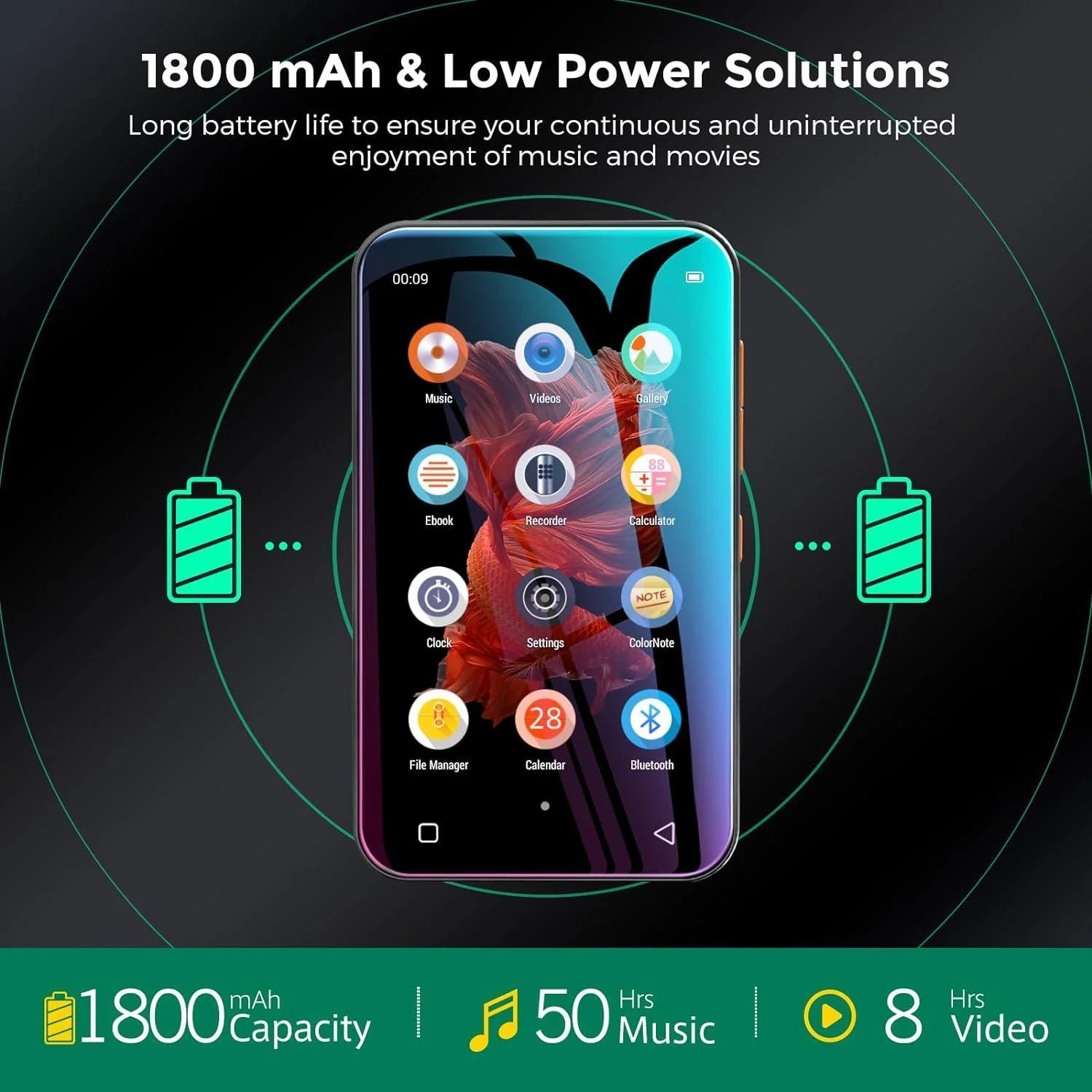 TIMMKOO Q3E MP3 Player 72GB - Image 6